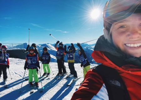 Group lessons Kids Skiles Kinderen Skischool Westendorf